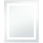Vidaxl miroir � led pour salle de bains et capteur tactile 60x80 cm