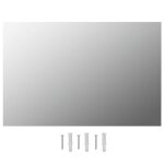 Vidaxl miroirs muraux 2 pcs 60x40 cm rectangulaire verre
