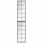 Vidaxl miroirs muraux 2 pcs noir 100x40 cm m�tal
