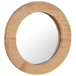 Vidaxl miroir mural 40 cm teck rond