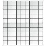 Vidaxl miroirs muraux 6 pcs noir 100x60 cm mtal