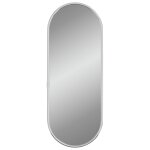 Vidaxl miroir mural argent 40x15 cm ovale