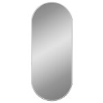 Vidaxl miroir mural argent� 60x25 cm ovale