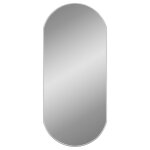 Vidaxl miroir mural argent 90x40 cm ovale