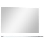 Vidaxl miroir mural avec �tag�re 100x60 cm verre tremp�
