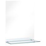 Vidaxl miroir mural avec �tag�re 30x50 cm verre tremp�
