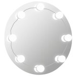 Vidaxl miroir mural avec lampes led rond verre