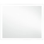 Vidaxl miroir mural � led pour salle de bains 60x50 cm