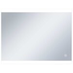 Vidaxl miroir mural  led de salle de bain et capteur tactile 80x60 cm