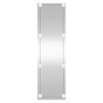 Vidaxl miroir mural avec lumi�res led 30x100 cm verre rectangulaire