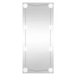 Vidaxl miroir mural avec lumi�res led 30x80 cm verre rectangulaire
