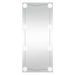 Vidaxl miroir mural avec lumi�res led 30x80 cm verre rectangulaire