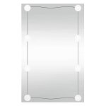 Vidaxl miroir mural avec lumi�res led 40x60 cm verre rectangulaire