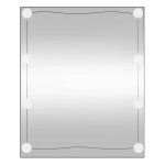 Vidaxl miroir mural avec lumi�res led 50x60 cm verre rectangulaire