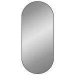 Vidaxl miroir mural noir 100x45 cm ovale