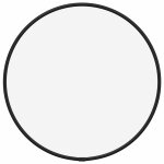 Vidaxl miroir mural noir � 30 cm rond