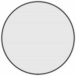 Vidaxl miroir mural noir � 50 cm rond