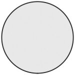 Vidaxl miroir mural noir � 50 cm rond
