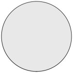 Vidaxl miroir mural noir � 60 cm rond
