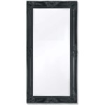 Vidaxl miroir mural style baroque 100x50 cm noir