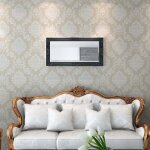 Vidaxl miroir mural style baroque 100x50 cm noir
