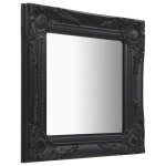 Vidaxl miroir mural style baroque 40x40 cm noir