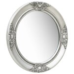 Vidaxl miroir mural style baroque 50 cm argent�