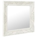Vidaxl miroir mural style baroque 50x50 cm blanc Vidaxl miroir mural style baroque 50x50 cm blanc