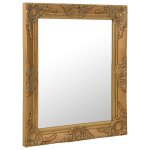 Vidaxl miroir mural style baroque 50x60 cm dor