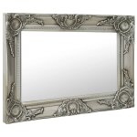 Vidaxl miroir mural style baroque 60x40 cm argent�