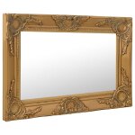 Vidaxl miroir mural style baroque 60x40 cm dor