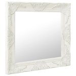 Vidaxl miroir mural style baroque 60x60 cm blanc Vidaxl miroir mural style baroque 60x60 cm blanc