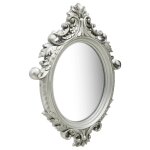 Vidaxl miroir mural style chteau 56x76 cm argent