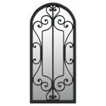 Vidaxl miroir noir 100x45 cm fer pour utilisation � l'int�rieur