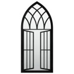 Vidaxl miroir noir 100x45 cm fer pour utilisation � l'int�rieur