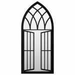 Vidaxl miroir noir 100x45 cm fer pour utilisation � l'int�rieur