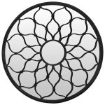Vidaxl miroir noir 40x3 cm fer pour utilisation à l'intérieur Vidaxl miroir noir 40x3 cm fer pour utilisation à l'intérieur