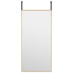 Vidaxl miroir de porte dor� 30x60 cm verre et aluminium