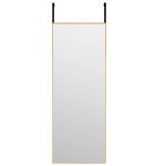 Vidaxl miroir de porte dor� 30x80 cm verre et aluminium