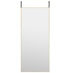 Vidaxl miroir de porte dor� 40x100 cm verre et aluminium