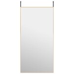 Vidaxl miroir de porte dor� 50x100 cm verre et aluminium