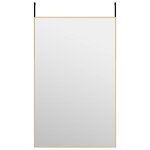 Vidaxl miroir de porte dor� 50x80 cm verre et aluminium