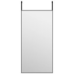 Vidaxl miroir de porte noir 40x80 cm verre et aluminium