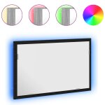 Vidaxl miroir de salle de bain avec �clairage led en ch�ne noir 60 x 8, 5 x 37 cm