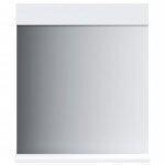 Vidaxl miroir de salle de bain avec tagre berg blanc bois massif