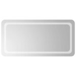 Vidaxl miroir de salle de bain � led 100x50 cm