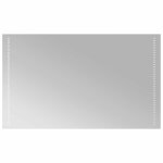 Vidaxl miroir de salle de bain � led 100x60 cm