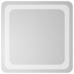 Vidaxl miroir de salle de bain � led 40x40 cm