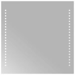 Vidaxl miroir de salle de bain � led 40x40 cm