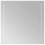 Vidaxl miroir de salle de bain � led 50x50 cm